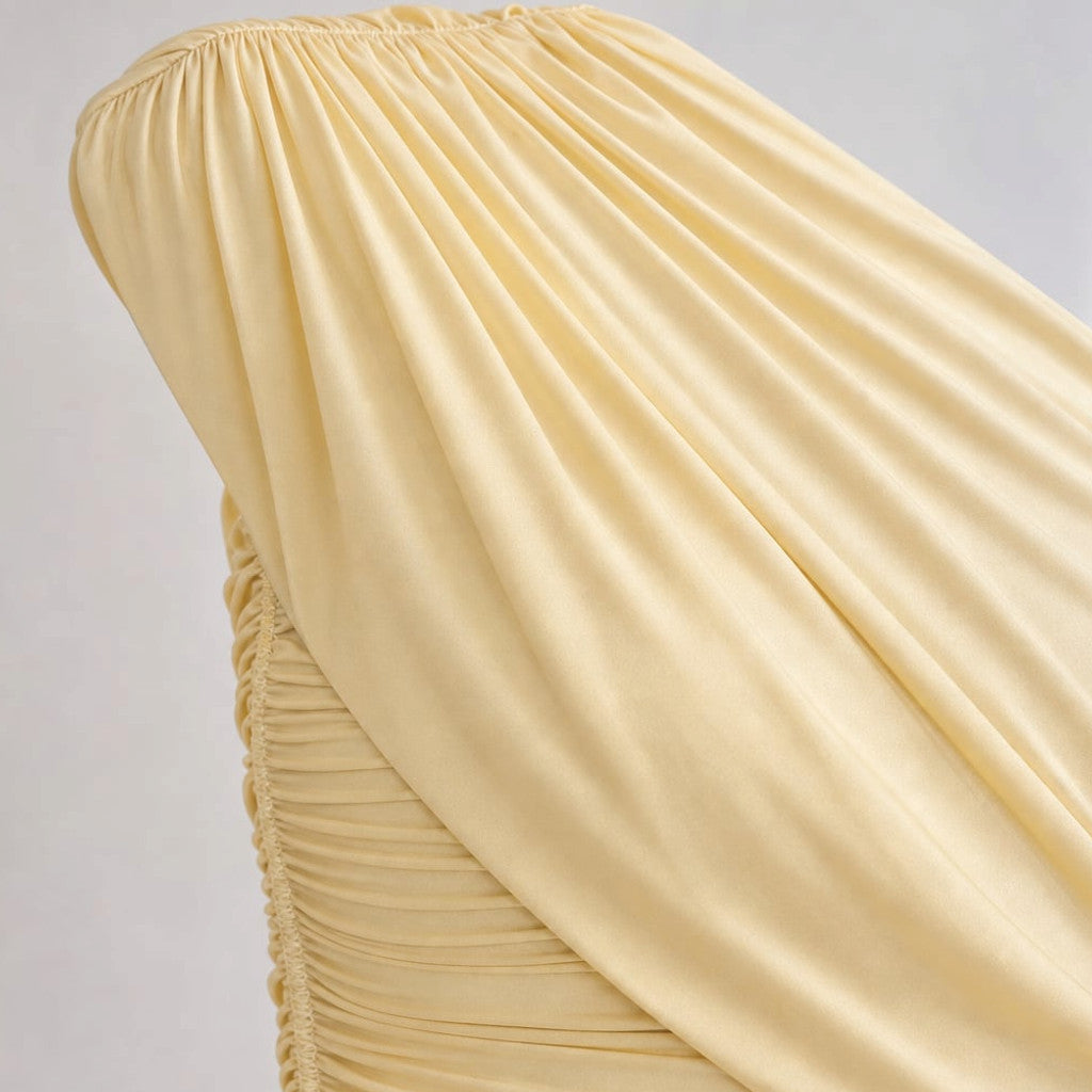 One-Shoulder Maxi Dress Asymmetric Maternity Gathered Waist – Molieri