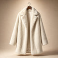 Arcadia | Wrap Coat Oversized Lapels Ivory – Product Photo