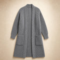 Frideswide | Longline Cardigan Open Front Grey – Product Photo