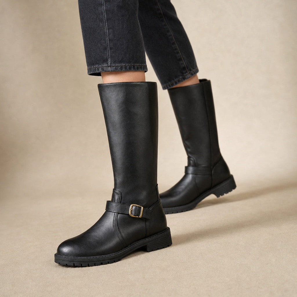 Germaine | Chelsea Boots Cushioned Footbed Low Heel Black – Product Photo