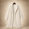 Lucelia | Teddy Coat Longline Wrap Off-white – Product Photo