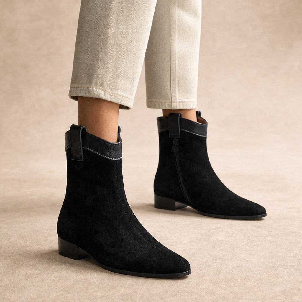 Margolotte | Suede Chelsea Boots Pointed Toe – Premium Editorial