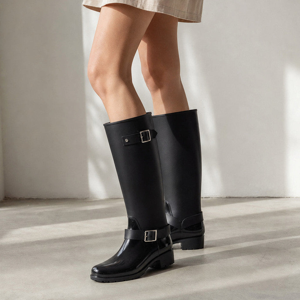 Ondine | Knee High Boots Buckle Detail – Styled Editorial Shot