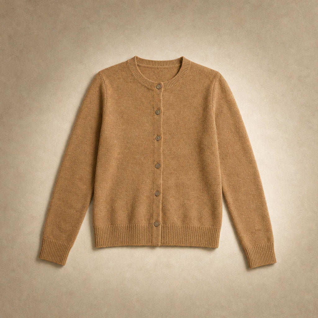Thabitha | Button-Front Cardigan Round Neck – Product Photo